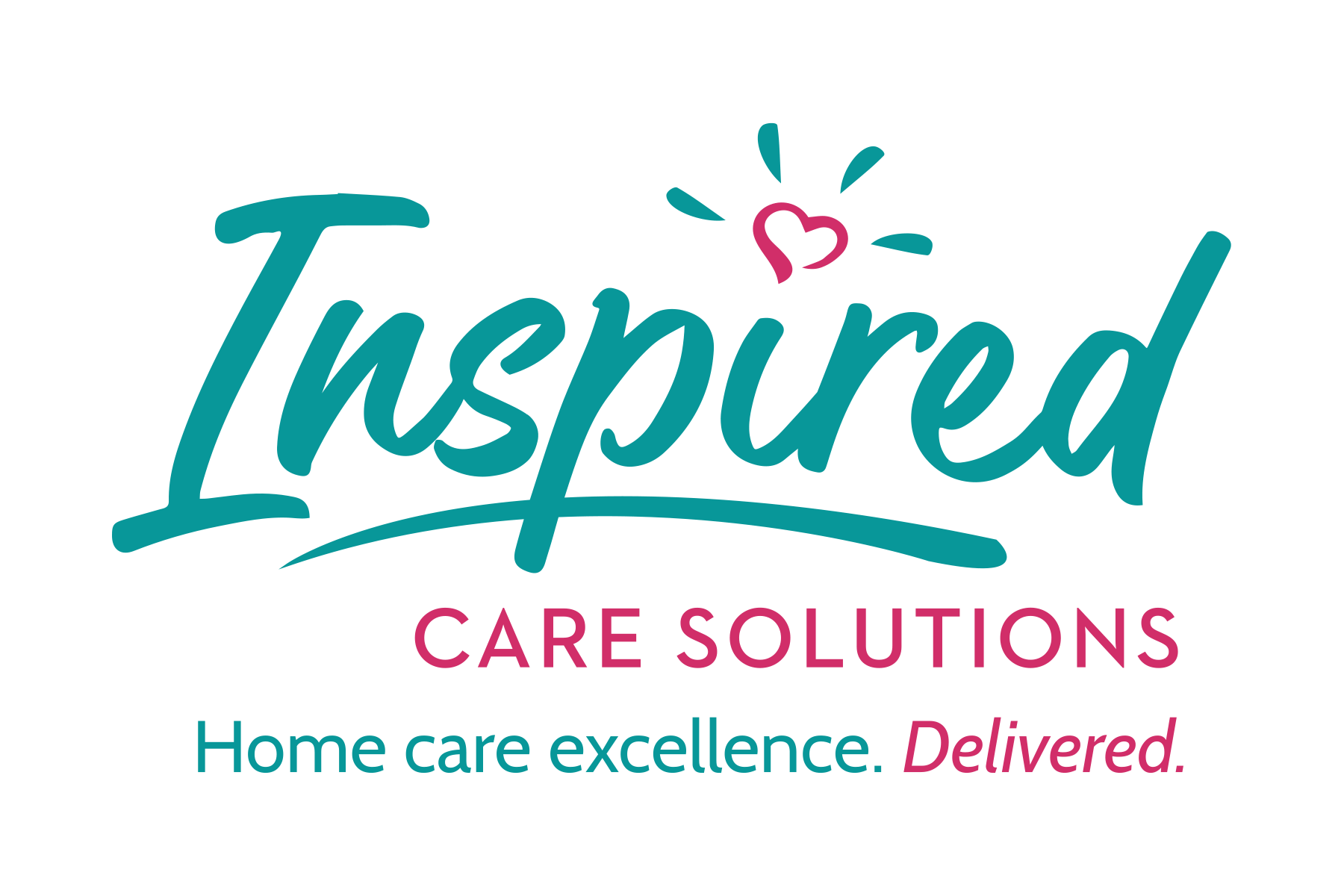 Inspired Care Solutions Logo. Home Care Excellence. Delivered
