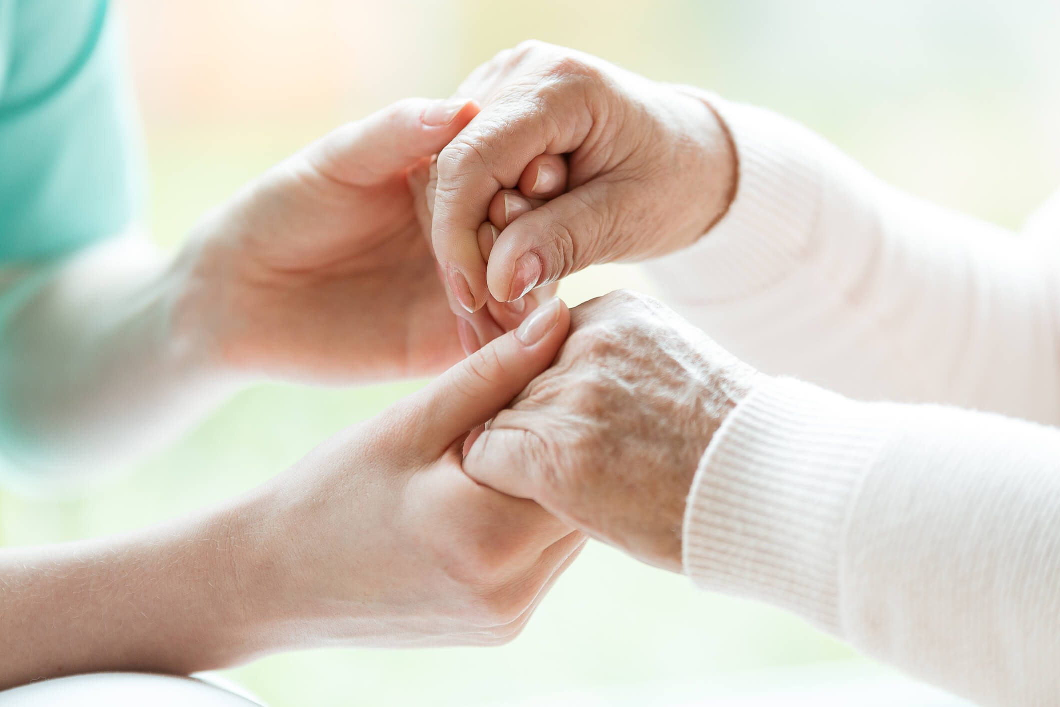 caregiver providing compassionate care to client
